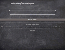 Tablet Screenshot of aminuteawayfromsnowing.com